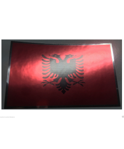 ALBANIA FLAG Decal Vinyl Sticker chrome or white vinyl and 15 sizes to pick!