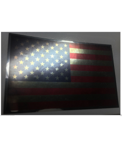 AMERICAN FLAG Decal Vinyl Sticker chrome or white vinyl and 15 sizes to pick!
