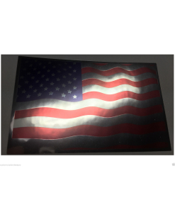 AMERICAN FLAG Decal Vinyl Sticker chrome or white vinyl and 15 sizes to pick! S2