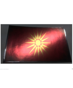 ANCIENT MACEDONIAN FLAG Decal Vinyl Sticker chrome or white vinyl and 15 sizes!