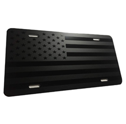 Tactical American Flag License Plates