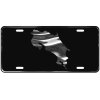 CustoMonsterDesigns Costa Rica Map Heavy Duty Aluminum License Plate