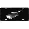 CustoMonsterDesigns Cyprus Map Heavy Duty Aluminum License Plate