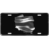 CustoMonsterDesigns Poland Map Heavy Duty Aluminum License Plate