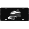 CustoMonsterDesigns Rwanda Map Heavy Duty Aluminum License Plate