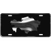 CustoMonsterDesigns Kazakhstan Map Heavy Duty Aluminum License Plate