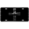 CustoMonsterDesigns Christian Cross Religious Heavy Duty Aluminum License Plate S36