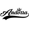 Andorra Wall Sticker... 23 inch Longest Dimension Andorra Vinyl Wall Art Quote Decor Words Black Color Wall Vinyl Decal Sticker
