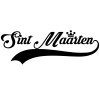 Sint Maarten Wall Sticker... 23 inch Longest Dimension Sint Maarten Vinyl Wall Art Quote Decor Words Black Color Wall Vinyl Decal Sticker