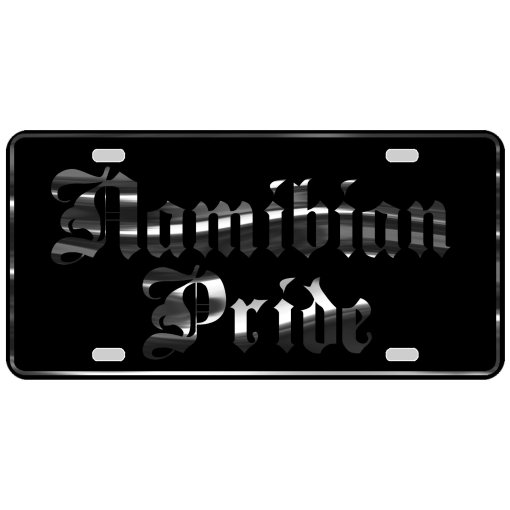 CustoMonsterDesigns Namibian Pride Heavy Duty Aluminum License Plate