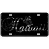 CustoMonsterDesigns Hawaii with Honu Sea Turtle and Hibiscus Flower Heavy Duty Aluminum License Plate S6
