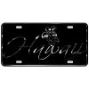 CustoMonsterDesigns Hawaii with Honu Sea Turtle and Hibiscus Flower Heavy Duty Aluminum License Plate S4