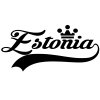 Estonia Wall Sticker... 23 inch Longest Dimension Estonia Vinyl Wall Art Quote Decor Words Black Color Wall Vinyl Decal Sticker