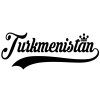 Turkmenistan Wall Sticker... 23 inch Longest Dimension Turkmenistan Vinyl Wall Art Quote Decor Words Black Color Wall Vinyl Decal Sticker