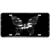 CustoMonsterDesigns Butterfly Hibiscus Flower & Honu Sea Turtle Heavy Duty Aluminum License Plate S1