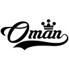 Oman Wall Sticker... 23 inch Longest Dimension Oman Vinyl Wall Art Quote Decor Words Black Color Wall Vinyl Decal Sticker
