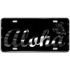 CustoMonsterDesigns Aloha with Honu Sea Turtle Heavy Duty Aluminum License Plate S7