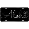CustoMonsterDesigns Aloha with Hibiscus Flower Heavy Duty Aluminum License Plate S2