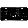CustoMonsterDesigns Hawaii with Honu Sea Turtle and Hibiscus Flower Heavy Duty Aluminum License Plate S2