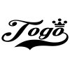 Togo Wall Sticker... 23 inch Longest Dimension Togo Vinyl Wall Art Quote Decor Words Black Color Wall Vinyl Decal Sticker