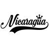 Nicaragua Wall Sticker... 23 inch Longest Dimension Nicaragua Vinyl Wall Art Quote Decor Words Black Color Wall Vinyl Decal Sticker