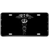 CustoMonsterDesigns EMT MFR Medic EMS Star of Life Heavy Duty Aluminum License Plate S8