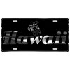 CustoMonsterDesigns Hawaii with Honu Sea Turtle and Hibiscus Flower Heavy Duty Aluminum License Plate S15
