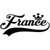 France Wall Sticker... 23 inch Longest Dimension France Vinyl Wall Art Quote Decor Words Black Color Wall Vinyl Decal Sticker