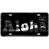 CustoMonsterDesigns Aloha with Hibiscus Flower Heavy Duty Aluminum License Plate S12