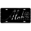 CustoMonsterDesigns Aloha with Hibiscus Flower Heavy Duty Aluminum License Plate S14