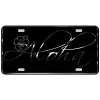 CustoMonsterDesigns Aloha with Hibiscus Flower Heavy Duty Aluminum License Plate S4