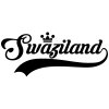 Swaziland Wall Sticker... 23 inch Longest Dimension Swaziland Vinyl Wall Art Quote Decor Words Black Color Wall Vinyl Decal Sticker