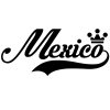 Mexico Wall Sticker... 23 inch Longest Dimension Mexico Vinyl Wall Art Quote Decor Words Black Color Wall Vinyl Decal Sticker