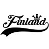 Finland Wall Sticker... 23 inch Longest Dimension Finland Vinyl Wall Art Quote Decor Words Black Color Wall Vinyl Decal Sticker