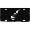 CustoMonsterDesigns Monaco Map Heavy Duty Aluminum License Plate