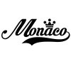 Monaco Wall Sticker... 23 inch Longest Dimension Monaco Vinyl Wall Art Quote Decor Words Black Color Wall Vinyl Decal Sticker