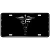 CustoMonsterDesigns EMT MFR Medic EMS Star of Life Heavy Duty Aluminum License Plate S12
