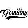 Germany Wall Sticker... 23 inch Longest Dimension Germany Vinyl Wall Art Quote Decor Words Black Color Wall Vinyl Decal Sticker