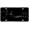 CustoMonsterDesigns Hawaii with Honu Sea Turtle and Hibiscus Flower Heavy Duty Aluminum License Plate S1