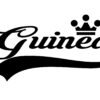 Guinea Wall Sticker... 23 inch Longest Dimension Guinea Vinyl Wall Art Quote Decor Words Black Color Wall Vinyl Decal Sticker