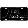 CustoMonsterDesigns Hawaii with Honu Sea Turtle and Hibiscus Flower Heavy Duty Aluminum License Plate S12