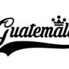 Guatemala Wall Sticker... 23 inch Longest Dimension Guatemala Vinyl Wall Art Quote Decor Words Black Color Wall Vinyl Decal Sticker