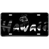 CustoMonsterDesigns Hawaii with Honu Sea Turtle and Hibiscus Flower Heavy Duty Aluminum License Plate S9