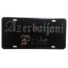 CustoMonsterDesigns Azerbaijani Pride Heavy Duty Aluminum License Plate