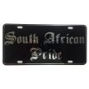 CustoMonsterDesigns South African Pride Heavy Duty Aluminum License Plate