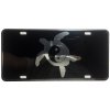 CustoMonsterDesigns Yin Yang Good and Evil Balance Honu Sea Turtle Heavy Duty Aluminum License Plate