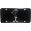 CustoMonsterDesigns Alien Peace UFO Heavy Duty Aluminum License Plate