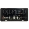CustoMonsterDesigns Oilfield Life Oilfield Heavy Duty Aluminum License Plate S1