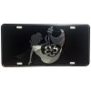 CustoMonsterDesigns Mermaid Siren Hibiscus Heavy Duty Aluminum License Plate S4