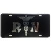 CustoMonsterDesigns Registered Nurse EMT MFR Medic EMS Star of Life Heavy Duty Aluminum License Plate S4